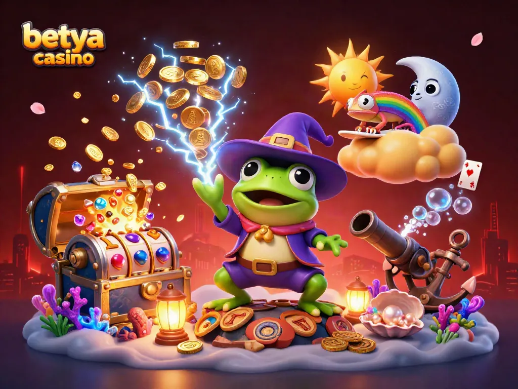 Engage in winning strategies at betya casino with vibrant characters creating a fortune.