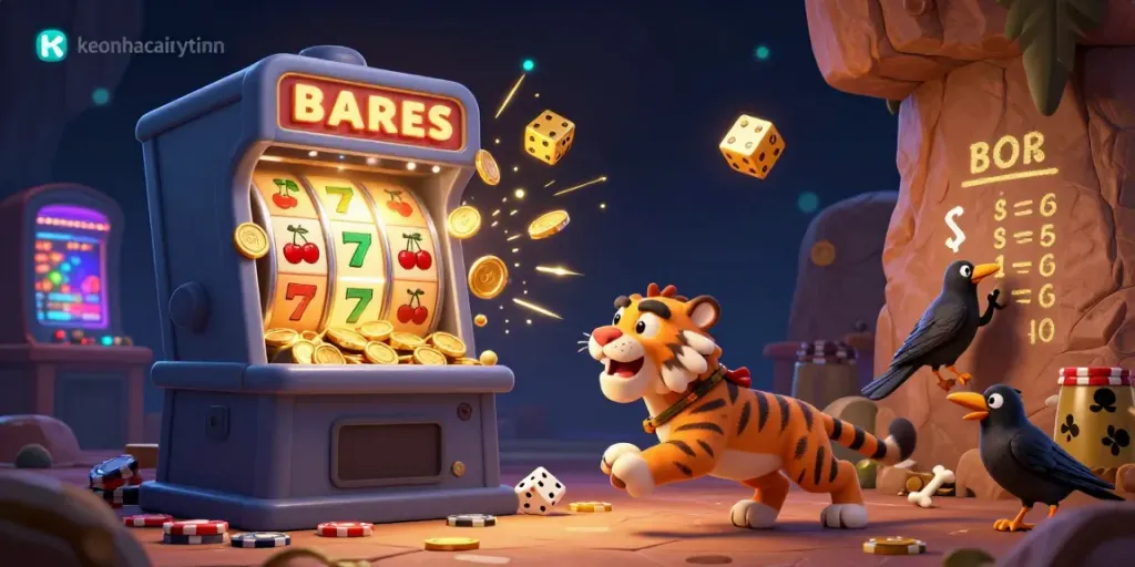 Experience the thrilling atmosphere at keonhacaiuytinn's vibrant prehistoric casino with dynamic game elements.