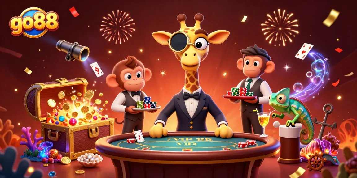 Experience the excitement with go88 as vibrant characters indulge in thrilling casino games.